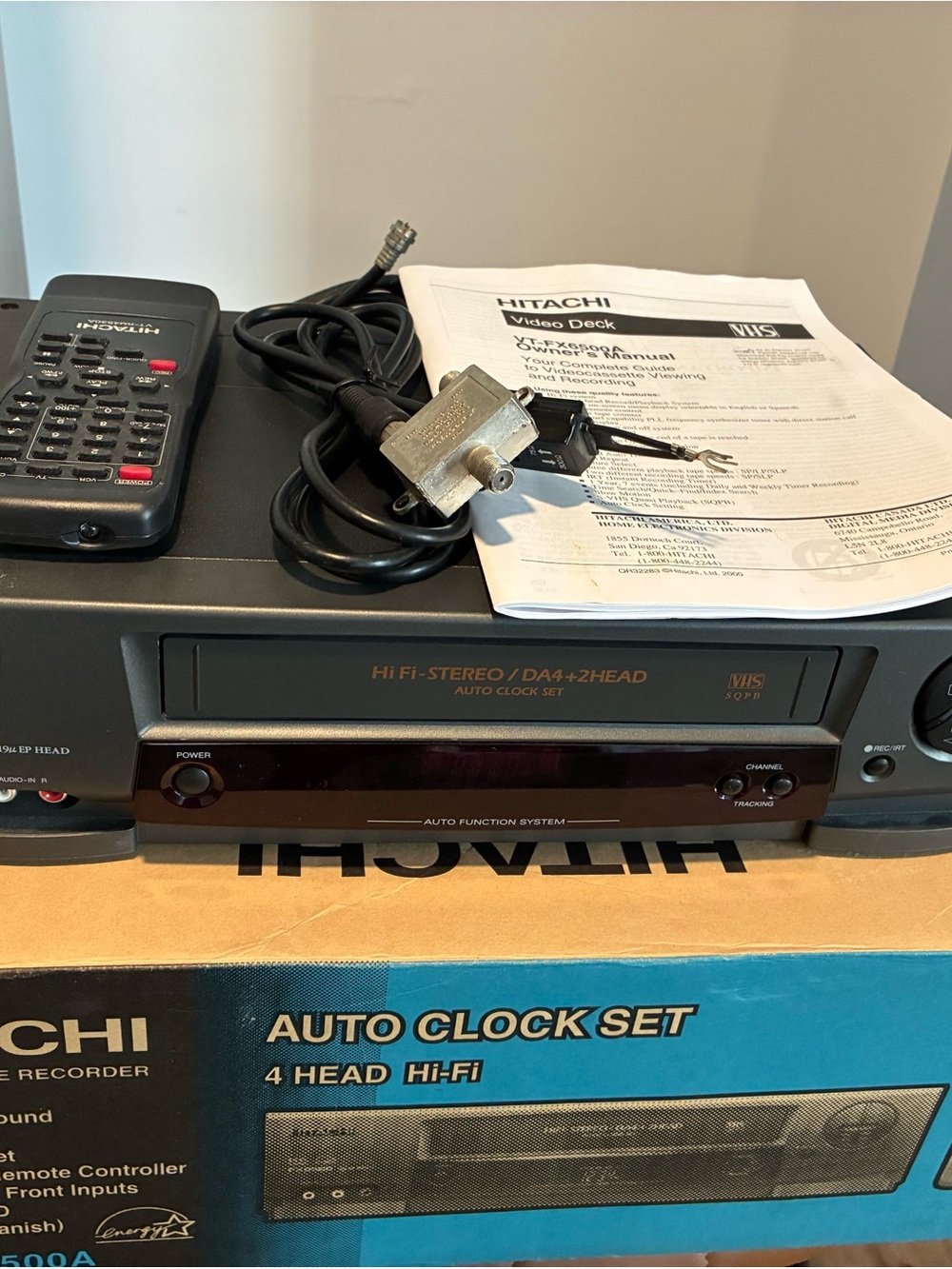 TACH black in-visor video system with remote and manual